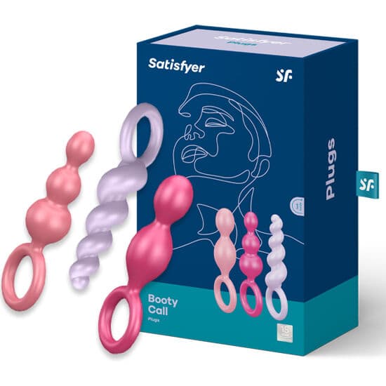 SATISFYER - ANAL PLUGS SET 3 PCS TRICOLOR thumb 2