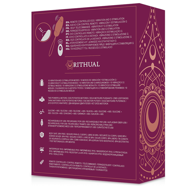RITHUAL - PRIYA EGG REMOTE CONTROL G-SPOT + VIBRATION thumb 7
