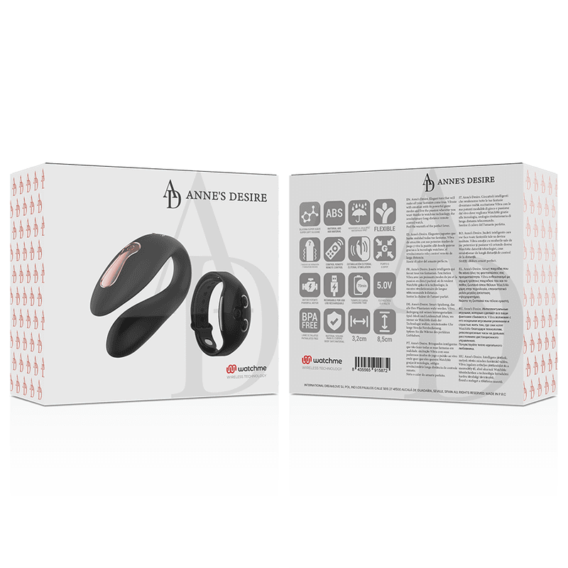 ANNE'S DESIRE - DUAL PLEASURE TECNOLOG A WATCHME BLACK thumb 15