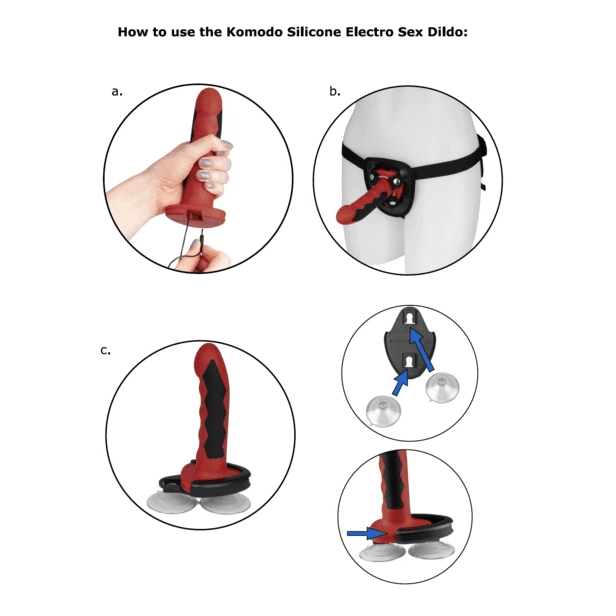ELECTRASTIM - SILICONE FUSION KOMODO DILDO thumb 2