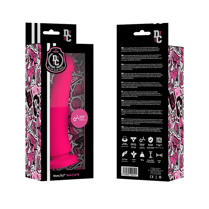 DELTA CLUB - TOYS PINK DILDO MEDICAL SILICONE 17 CM -O- 3 CM thumb 4
