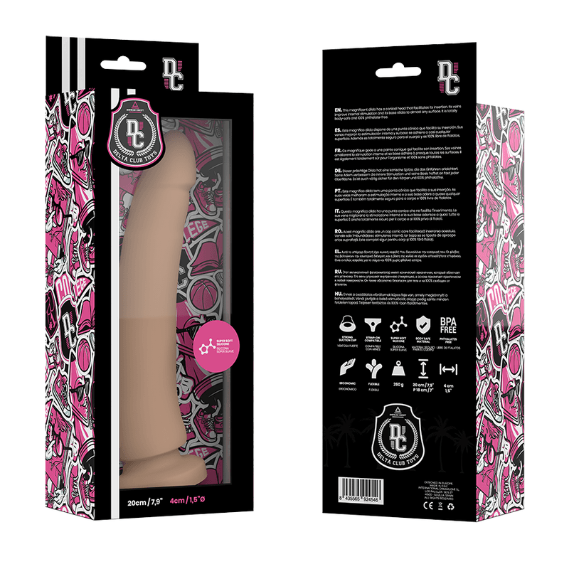 DELTA CLUB - TOYS NATURAL DILDO MEDICAL SILICONE 20 CM -O- 4 CM thumb 4