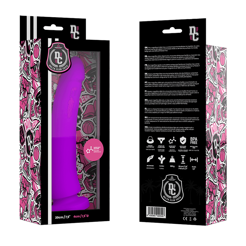 DELTA CLUB - TOYS LILAC DILDO MEDICAL SILICONE 20 CM -O- 4 CM thumb 4