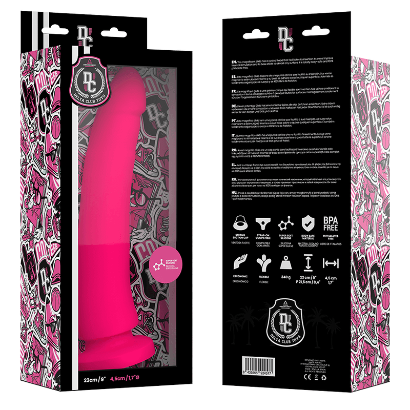 DELTA CLUB - TOYS PINK DILDO MEDICAL SILICONE 23 CM -O- 4.5 CM thumb 6