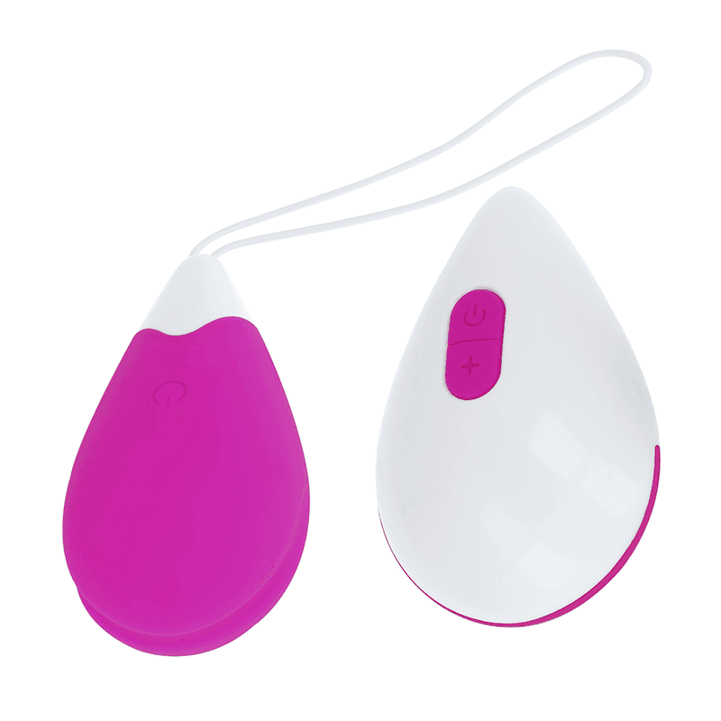 OHMAMA - TEXTURED VIBRATING EGG 10 MODES PURPLE AND WHITE thumb 2