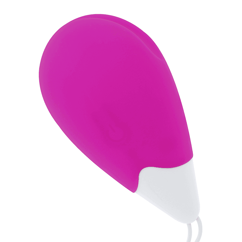 OHMAMA - TEXTURED VIBRATING EGG 10 MODES PURPLE AND WHITE thumb 3