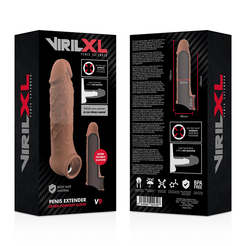 VIRILXL - LIQUID SILICONE V9 BROWN PENIS EXTENSION thumb 9