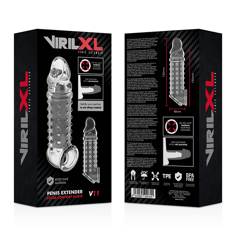 VIRILXL - PENIS EXTENSION AND SHEATH V11 TRANSPARENT thumb 8