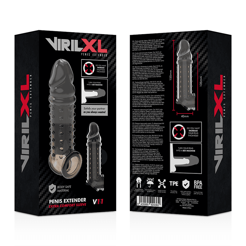 VIRILXL - PENIS EXTENSION AND SHEATH V11 BLACK thumb 10
