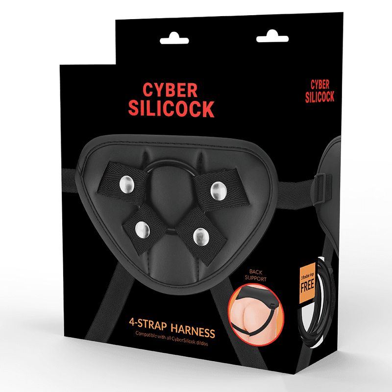 CYBER SILICOCK - STRAP-ON HARNESS WITH 3 RINGS FREE thumb 5