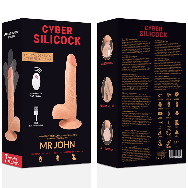 CYBER SILICOCK - REMOTE CONTROL REALISTIC MR JOHN 23.88 CM -O- 4.3 CM thumb 7
