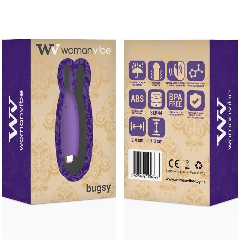 WOMANVIBE - BUGSY SILICONE RABBIT STIMULATOR thumb 2