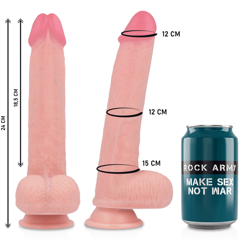 ROCKARMY - ARN S + LIQUID SILICONE DILDO PREMIUM KINGCOBRA 24 CM -O- 4.77 CM thumb 3