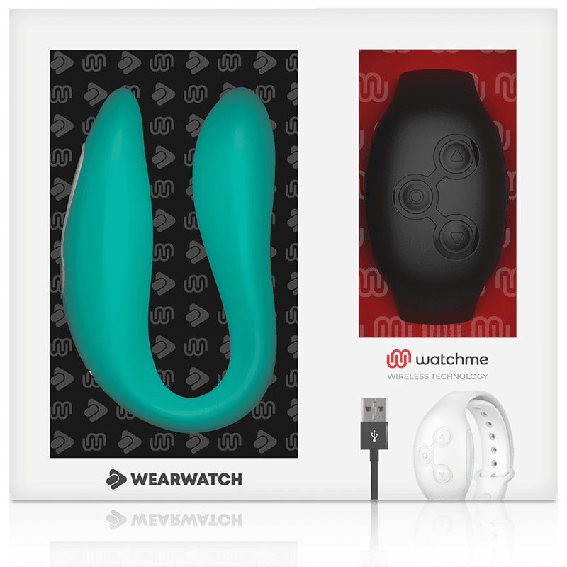 WEARWATCH - DUAL TECHNOLOGY VIBRATOR WATCHME AQUAMARINE / JET thumb 5