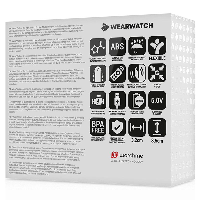 WEARWATCH - DUAL TECHNOLOGY WATCHME VIBRATOR FUCHSIA / SEAWATER thumb 5