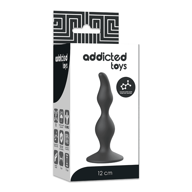 ADDICTED TOYS - ANAL SEXUAL PLUG 12 CM BLACK thumb 5