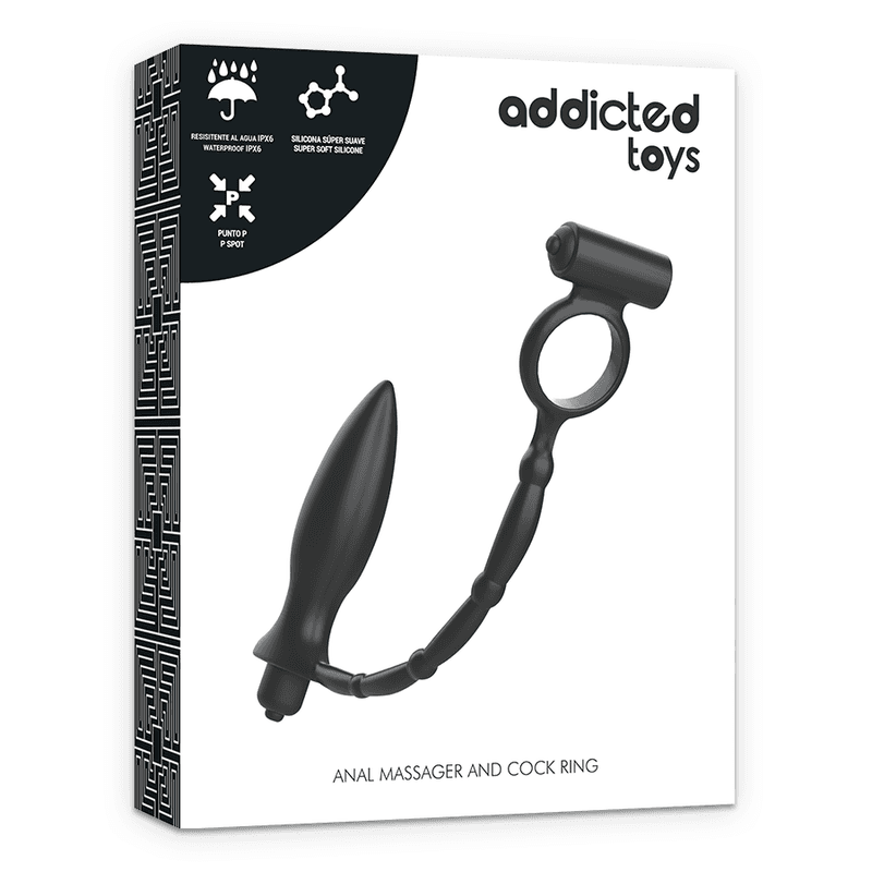 ADDICTED TOYS - ANAL PLUG WITH VIBRATORY RING thumb 6