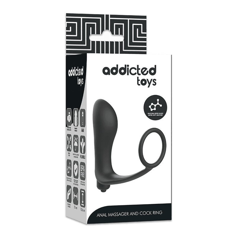ADDICTED TOYS - VIBRATORY ANAL PLUG WITH PENIS RING thumb 5