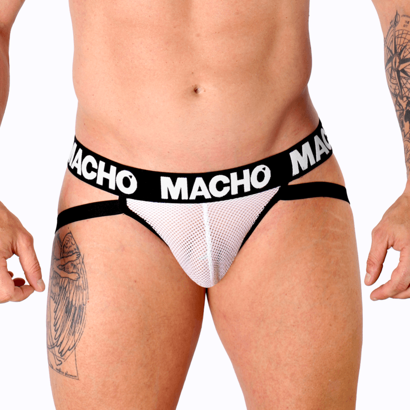 MACHO - MX26X1 JOCK GRID WHITE L
