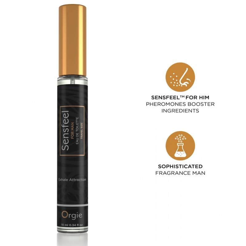 ORGIE - SENSFEEL EAU DE TOILETTE WITH PHEROMONE BOOSTER TRAVEL SIZE FOR MEN 10 ML