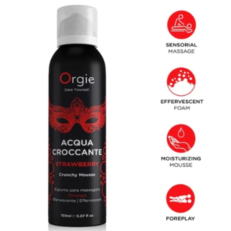 ORGIE - ACQUA CROCCANTE STRAWBERRY CRUNCHY MASSAGE MOUSSE 150 ML